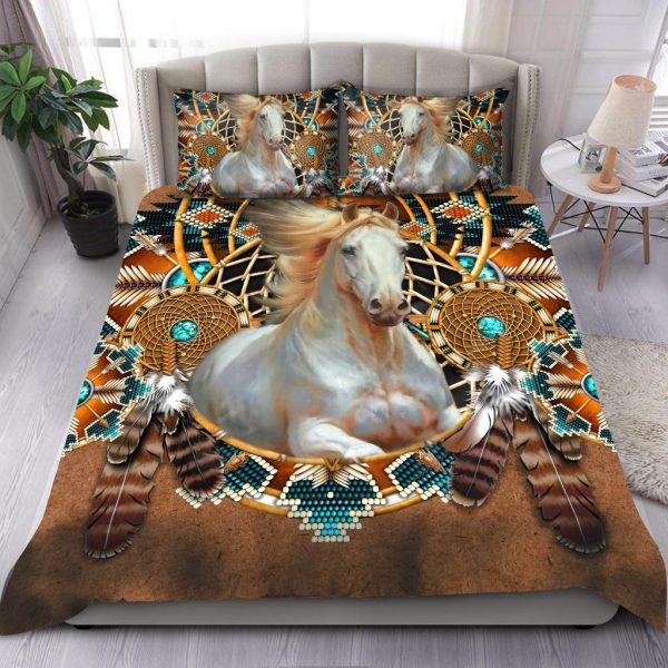 Dreamcatcher Native American Horses Duvet Cover Bedroom Sets Comfortable Bedding Sets