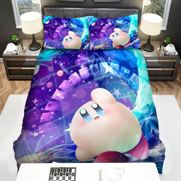 Kirby Colourful Abstract Art Duvet Cover Bedroom Sets Comfortable Bedding Sets
