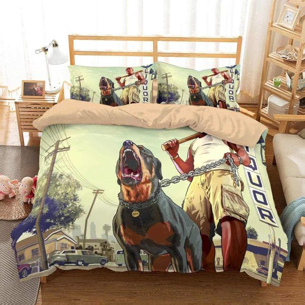 Video Game Gta 5 3D Printed Duvet Cover Bedroom Sets Comfortable Bedding Sets