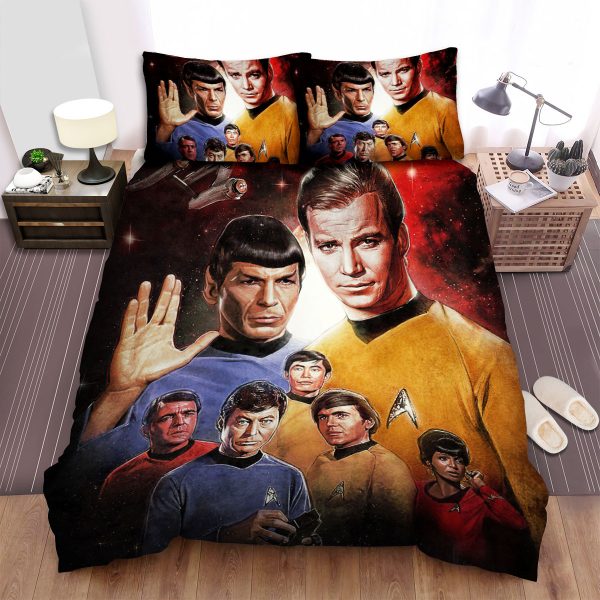 Star Trek: The Original Series Art Paintings Duvet Cover Bedroom Sets Comfortable Bedding Sets