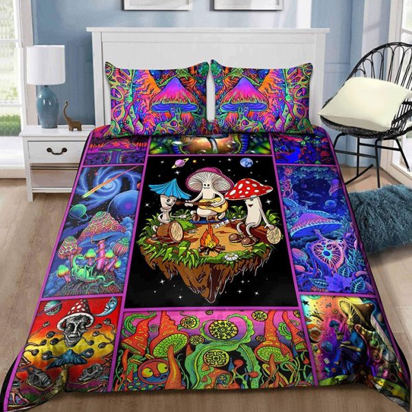 Colorful Mushroom Duvet Cover Bedroom Sets Comfortable Bedding Sets