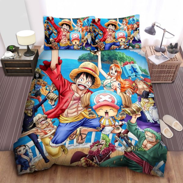 One Piece, Cavendish And Bartolomeu On Straw Hat Ship Duvet Cover Bedroom Sets Comfortable Bedding Sets