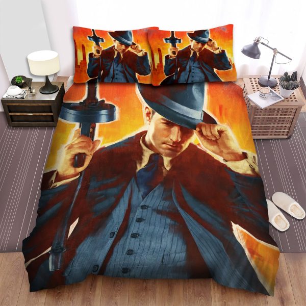 Video Games, Mafia, Mafia 1 Art Duvet Cover Bedroom Sets Comfortable Bedding Sets