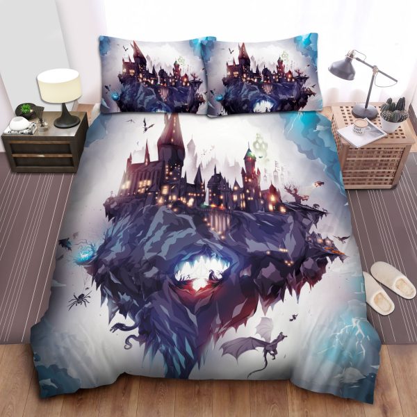 Harry Potter Hogwarts School Of Witchcraft And Wizardry Illustration Duvet Cover Bedroom Sets Comfortable Bedding Sets