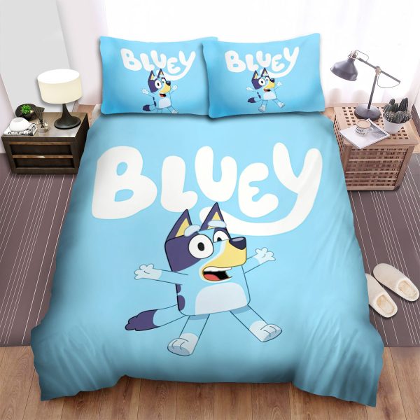 Bluey Solo Poster Duvet Cover Bedroom Sets Comfortable Bedding Sets