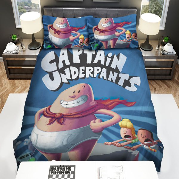 Captain Underpants On Top Of The Tower Duvet Cover Bedroom Sets Comfortable Bedding Sets