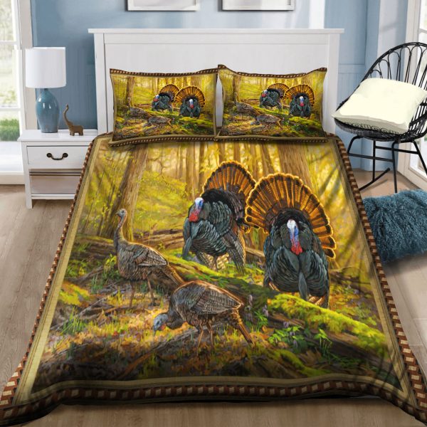 Turkey In The Forest Duvet Cover Bedroom Sets Comfortable Bedding Sets