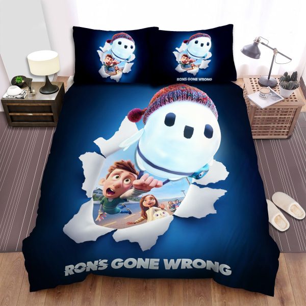 Ron's Gone Wrong Movie Snowman Photo Duvet Cover Bedroom Sets Comfortable Bedding Sets