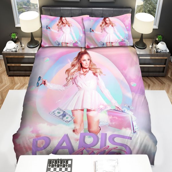 Paris Hilton Pink Barbie Art Duvet Cover Bedroom Sets Comfortable Bedding Sets