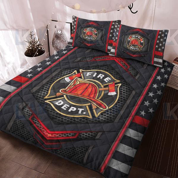 Firefighter , Fire Dept Duvet Cover Bedroom Sets Comfortable Bedding Sets