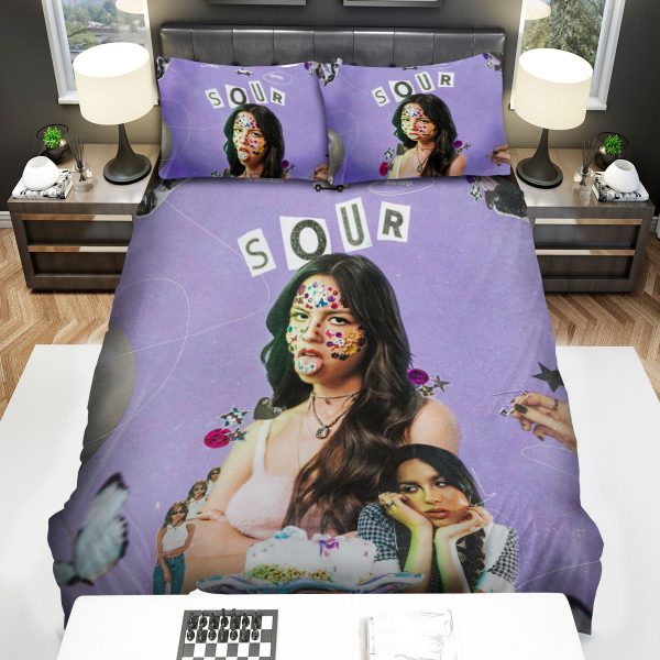 Olivia Rodrigo Sour Album Digital Art Duvet Cover Bedroom Sets Comfortable Bedding Sets
