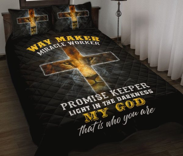 Way Maker Miracle Worker Promise Keeper Jesus Duvet Cover Bedroom Sets Comfortable Bedding Sets