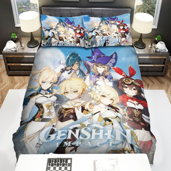 Genshin Impact Characters Duvet Cover Bedroom Sets Comfortable Bedding Sets
