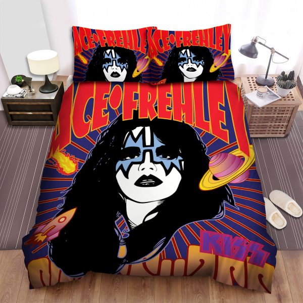Ace Frehley Kiss Space Ace Album Cover Duvet Cover Bedroom Sets Comfortable Bedding Sets