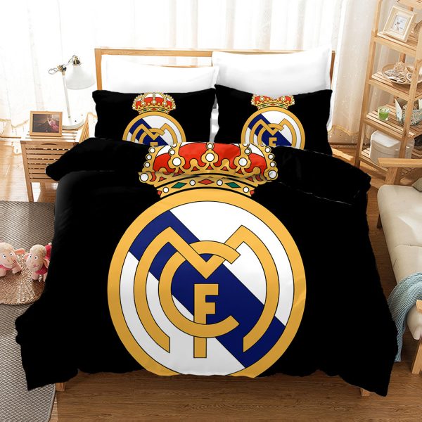 Real Madrid Logo 3d Printed Duvet Cover Bedroom Sets Comfortable Bedding Sets