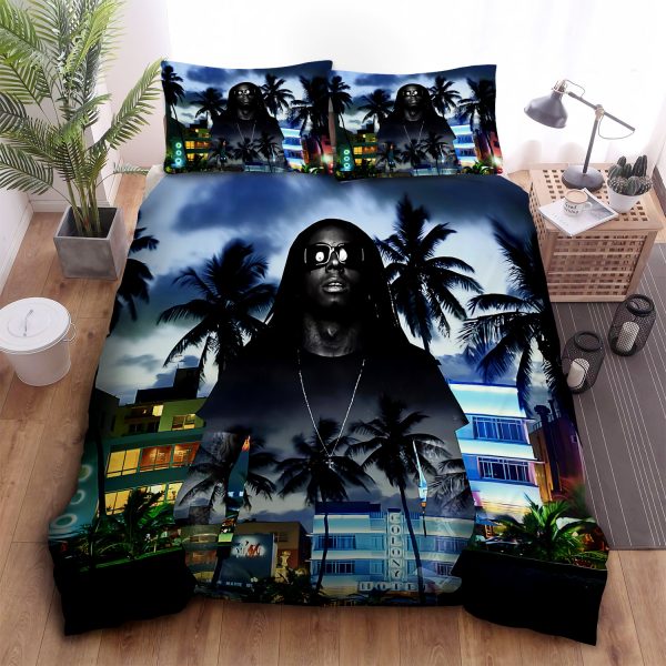 Lil Wayne And Coconut Trees Duvet Cover Bedroom Sets Comfortable Bedding Sets