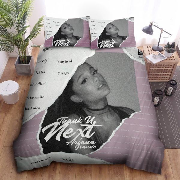 Ariana Grande Thank U Next Black & White Duvet Cover Bedroom Sets Comfortable Bedding Sets