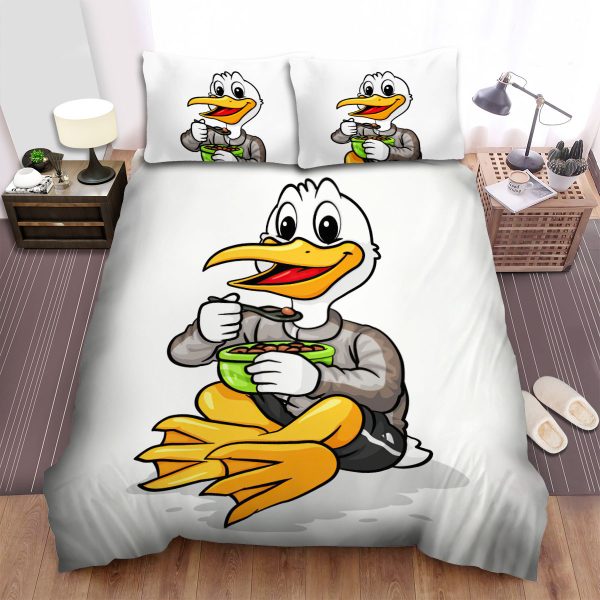 The Wild Animal - The Pelican Eating Art Duvet Cover Bedroom Sets Comfortable Bedding Sets
