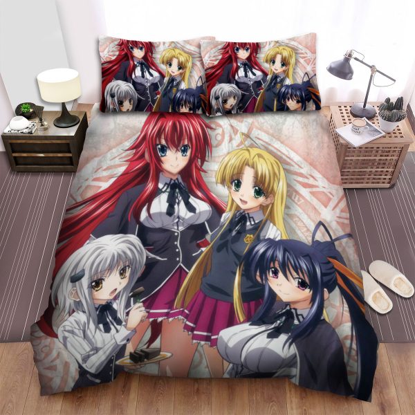High School Dxd Female Characters Duvet Cover Bedroom Sets Comfortable Bedding Sets