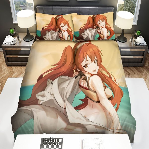 Mushoku Tensei Eris Sexy By The Beach Duvet Cover Bedroom Sets Comfortable Bedding Sets