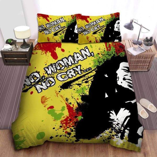 Bob Marley No Women No Cry Song Duvet Cover Bedroom Sets Comfortable Bedding Sets