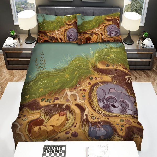 The Wild Animal - The Beaver Sleeping Tight Duvet Cover Bedroom Sets Comfortable Bedding Sets