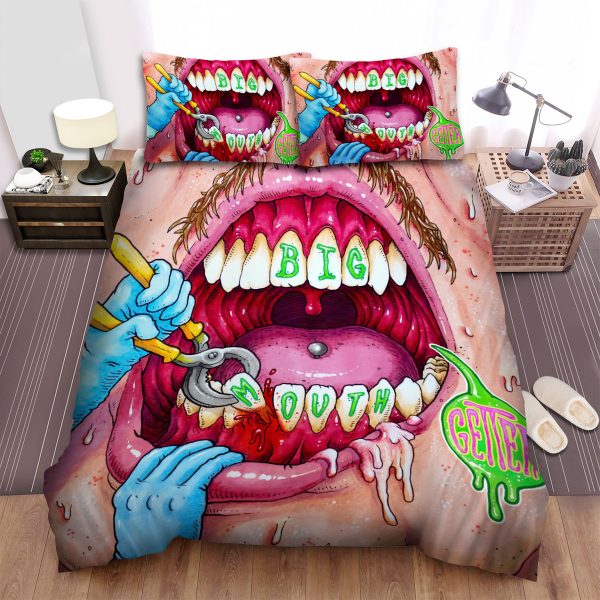Getter Album Cover Big Mouth Duvet Cover Bedroom Sets Comfortable Bedding Sets