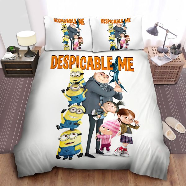 Minion In Despicable Me, Gru's Daughter Duvet Cover Bedroom Sets Comfortable Bedding Sets