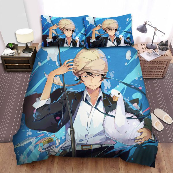 Tsuritama Akira Agarkar Yamada & His Duck Artwork Duvet Cover Bedroom Sets Comfortable Bedding Sets