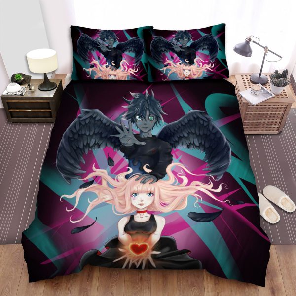 B: The Beginning Koku & Yuna Artwork Duvet Cover Bedroom Sets Comfortable Bedding Sets