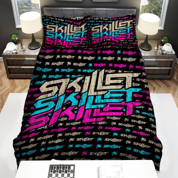 Skillet Logo Duvet Cover Bedroom Sets Comfortable Bedding Sets
