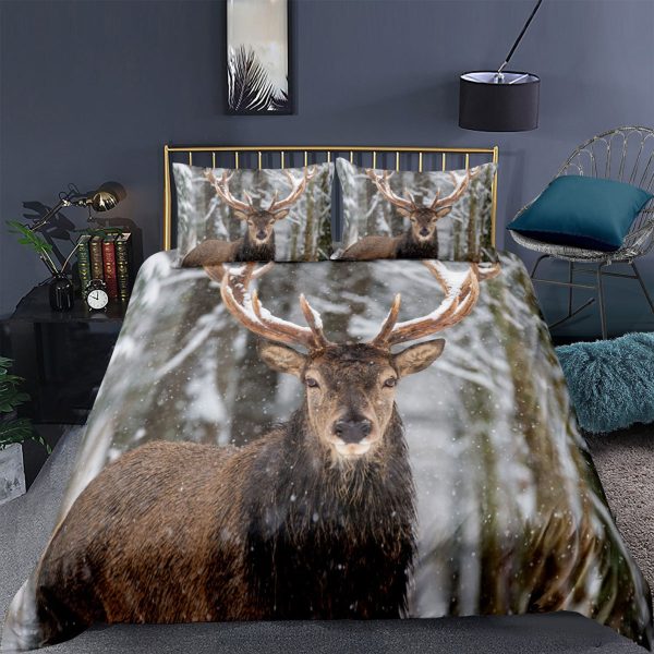 Deer In The Winter Duvet Cover Bedroom Sets Comfortable Bedding Sets