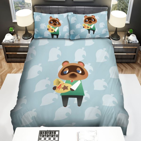 Animal Crossing Tom Nook And Star Bag Duvet Cover Bedroom Sets Comfortable Bedding Sets