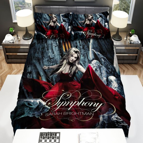 Sarah Brightman Symphony The Girl In Red Dress Duvet Cover Bedroom Sets Comfortable Bedding Sets