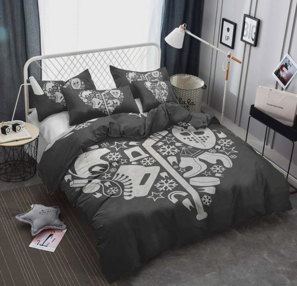Hockey And Snow Duvet Cover Bedroom Sets Comfortable Bedding Sets