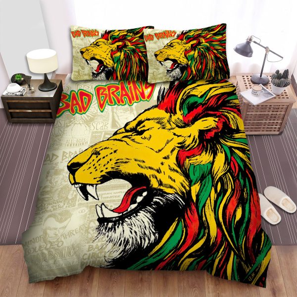 Bad Brains Lion Art Duvet Cover Bedroom Sets Comfortable Bedding Sets