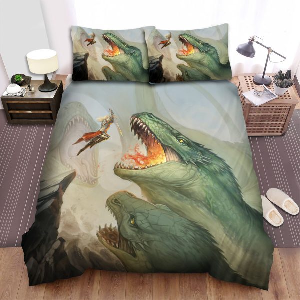 Knight Sacrifices To Kill A Hydra Duvet Cover Bedroom Sets Comfortable Bedding Sets