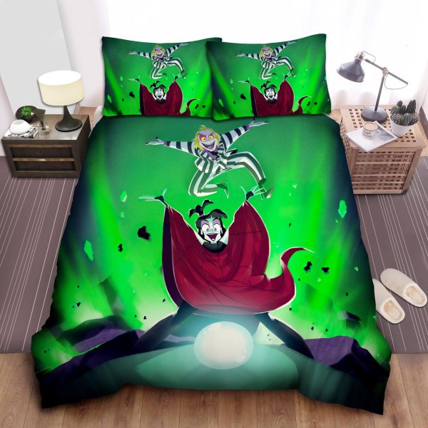 Beetlejuice & Lydia Deetz With The Magic Ballbed Duvet Cover Bedroom Sets Comfortable Bedding Sets
