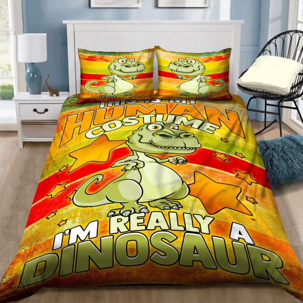 I'm Really A Dinosaur Funny Duvet Cover Bedroom Sets Comfortable Bedding Sets