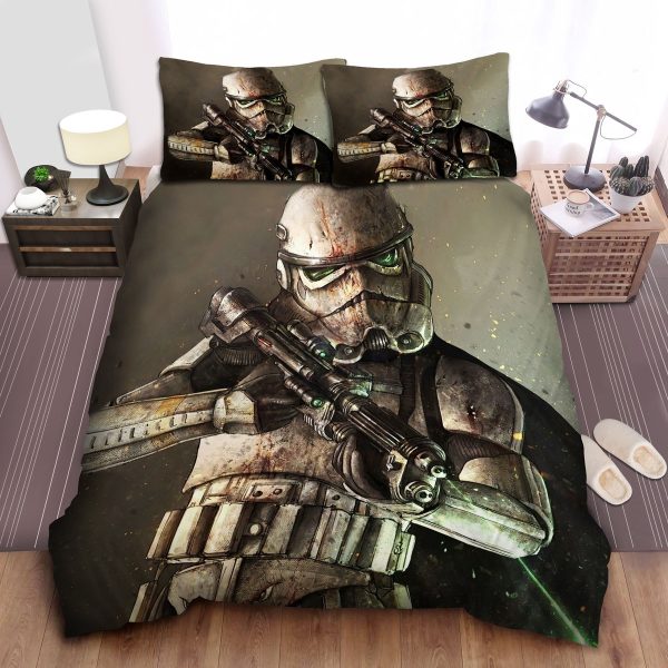 Star Wars Bloody Stormtrooper Painting Duvet Cover Bedroom Sets Comfortable Bedding Sets