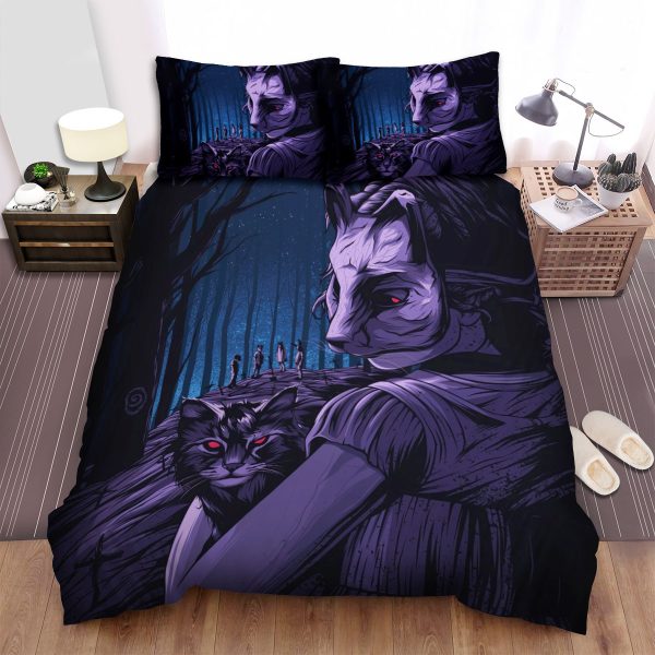 Pet Sematary Movie Purple Cat Photo Duvet Cover Bedroom Sets Comfortable Bedding Sets