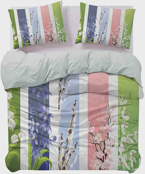 Lily Valley Flowers Floral Duvet Cover Bedroom Sets Comfortable Bedding Sets