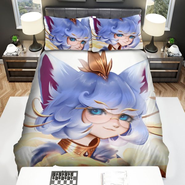League Of Legends Yuumi As A Human Artwork Duvet Cover Bedroom Sets Comfortable Bedding Sets