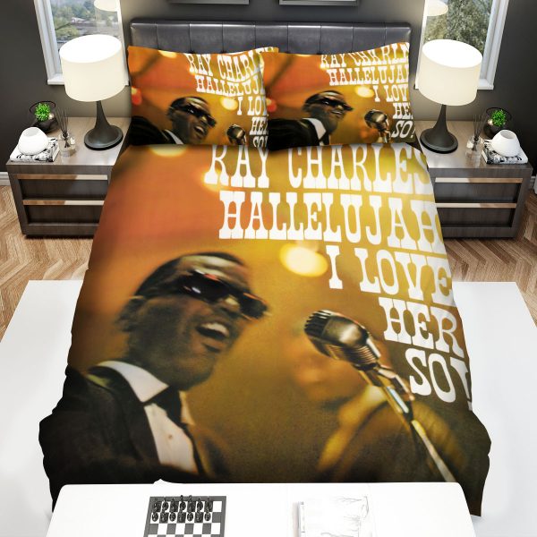 Ray Charles Hallelujah I Love Her So Album Cover Duvet Cover Bedroom Sets Comfortable Bedding Sets