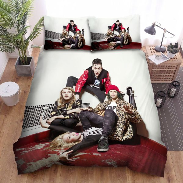Grouplove Posting Of The Band Together Duvet Cover Bedroom Sets Comfortable Bedding Sets