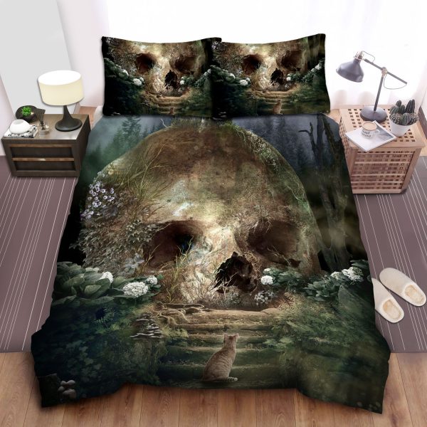 Curiosity Garden Of Skull Surreal Artwork Duvet Cover Bedroom Sets Comfortable Bedding Sets