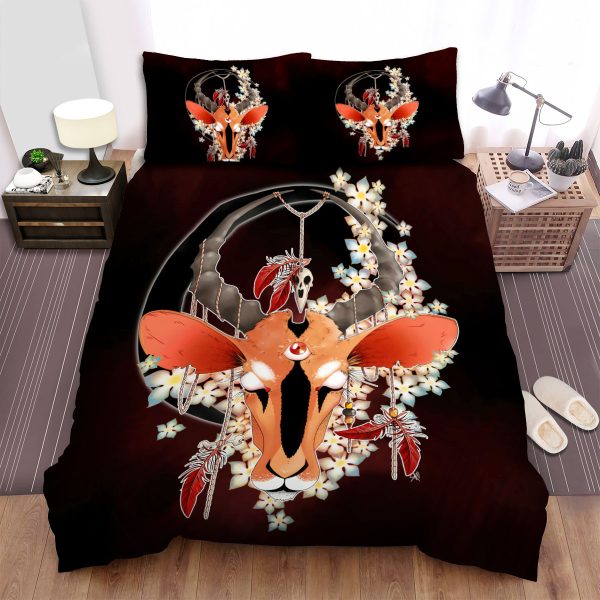 The Three Eyes Gazelle Art Duvet Cover Bedroom Sets Comfortable Bedding Sets