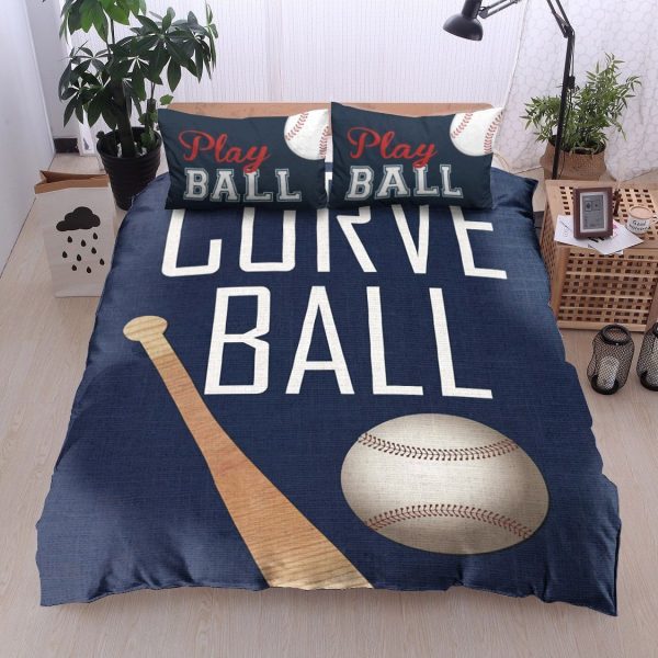 3D Baseball Play Ball Curve Ball Duvet Cover Bedroom Sets Comfortable Bedding Sets