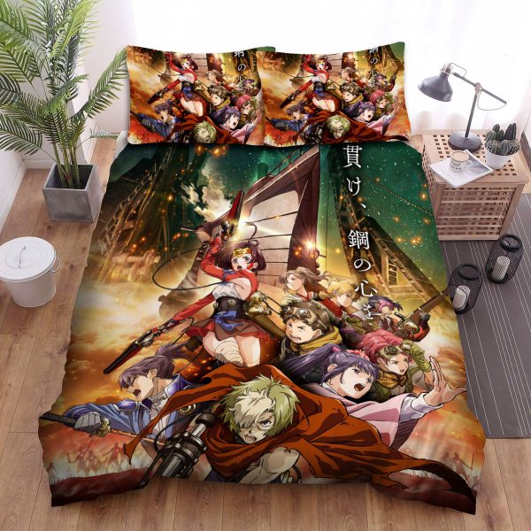 Kabaneri Of The Iron Fortress Main Characters Poster Duvet Cover Bedroom Sets Comfortable Bedding Sets