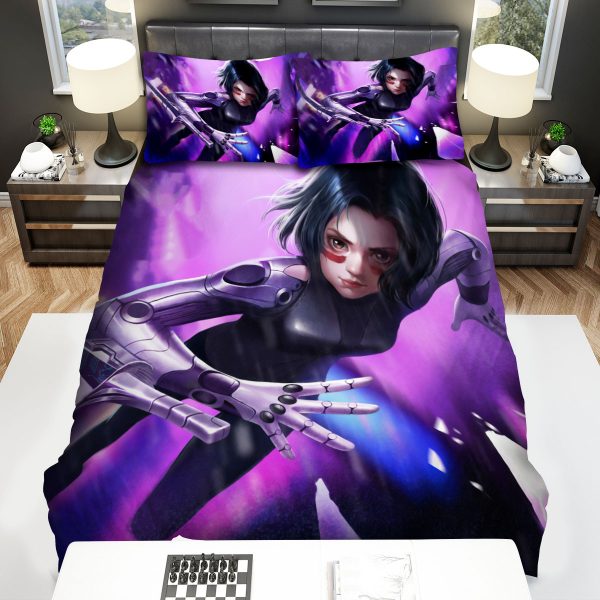 Alita Digital Illustration Duvet Cover Bedroom Sets Comfortable Bedding Sets